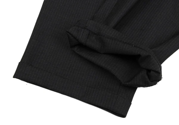 GIANNI VERSACE Wool Pinstripe Tuck Pants K-164590_008
