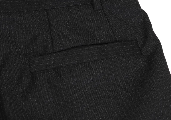 GIANNI VERSACE Wool Pinstripe Tuck Pants K-164590_010