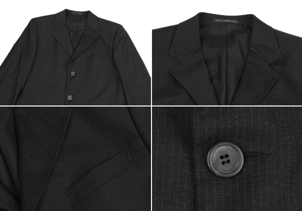 GIANNI VERSACE Wool Pinstripe Jacket & Pants K-164591_003