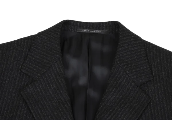 イスタンテistante シャドーストライプウールジャケット 濃グレー50 K-164595_003