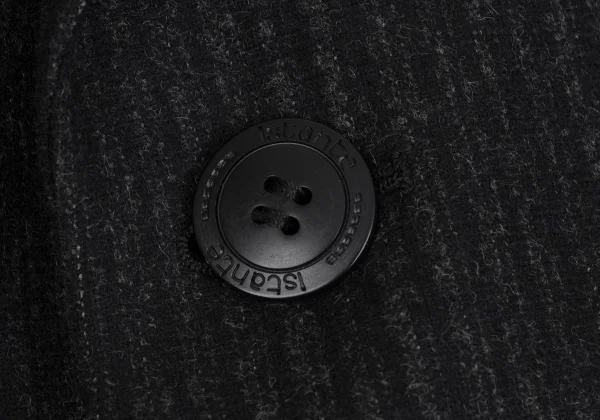 イスタンテistante シャドーストライプウールジャケット 濃グレー50 K-164595_005