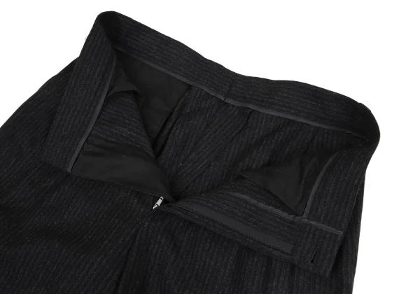 イスタンテistante シャドーストライプウールタックパンツ 濃グレー52 K-164596_005