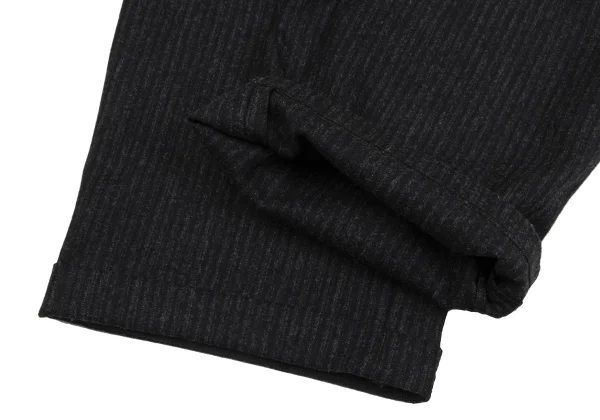 イスタンテistante シャドーストライプウールタックパンツ 濃グレー52 K-164596_007