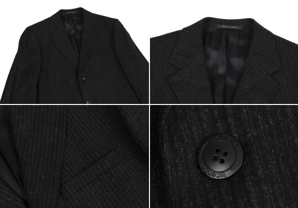 イスタンテistante シャドーストライプウールセットアップスーツ 濃グレー50 52 K-164597_003