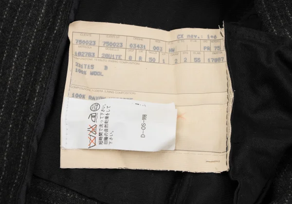 istante Wool Pinstripe Tuck Pants K-164598_011