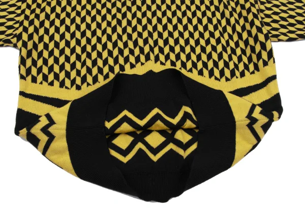 V2 BY VERSACE Geometric Wool Mock Neck Knit K-164599_009