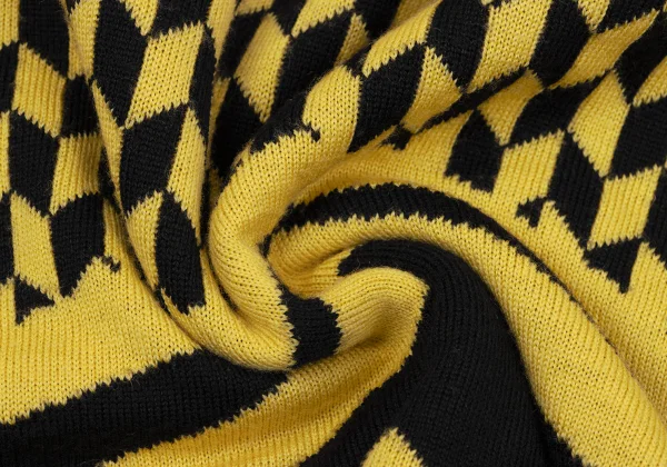 V2 BY VERSACE Geometric Wool Mock Neck Knit K-164599_012