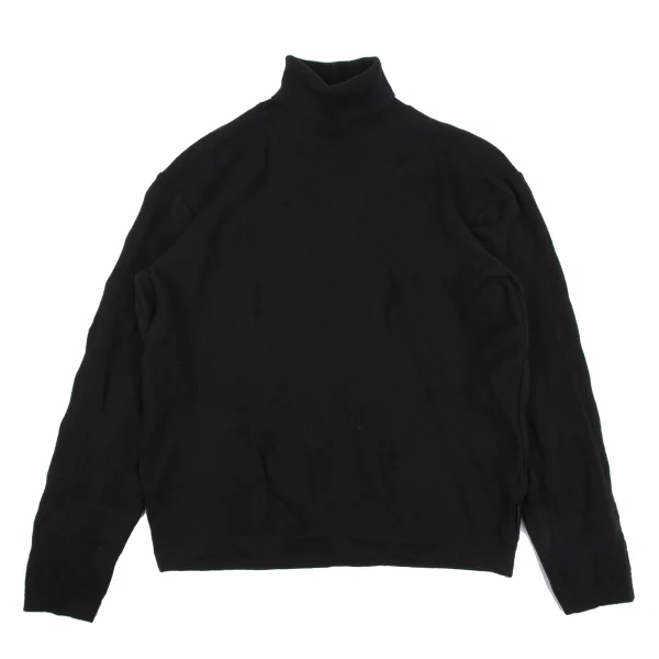 VERSACE CLASSIC V2 Diamond Jacquard Turtleneck Knit Black M-L K-164600_001