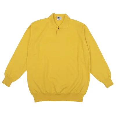 VERSACE CLASSIC V2 Wool Metal Button Polo Knit