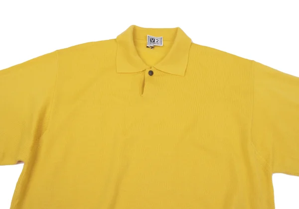 VERSACE CLASSIC V2 Wool Metal Button Polo Knit K-164601_002