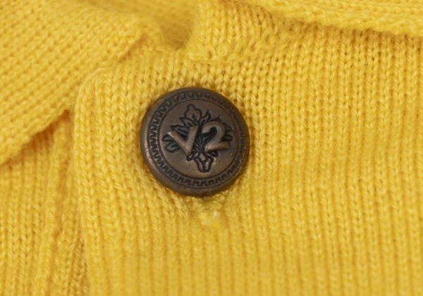 VERSACE CLASSIC V2 Wool Metal Button Polo Knit K-164601_004