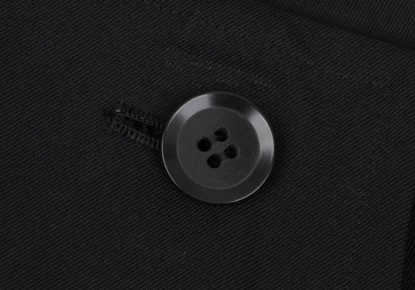 Yohji Yamamoto NOIR Wool Gaba Button Wrap Skirt K-164605_004