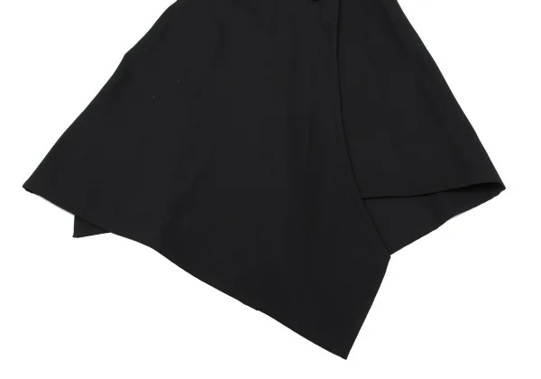 Yohji Yamamoto NOIR Wool Gaba Button Wrap Skirt K-164605_005