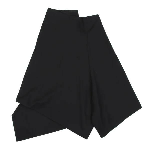 Yohji Yamamoto NOIR Wool Gaba Button Wrap Skirt K-164605_009