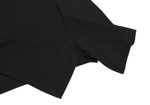 Yohji Yamamoto NOIR Wool Gaba Button Wrap Skirt K-164605_010