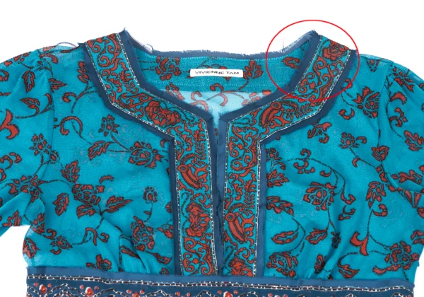 VIVIENNETAM Floral Printed Mesh Tunic K-164606_004