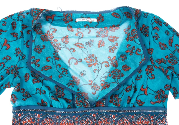 VIVIENNETAM Floral Printed Mesh Tunic K-164606_006