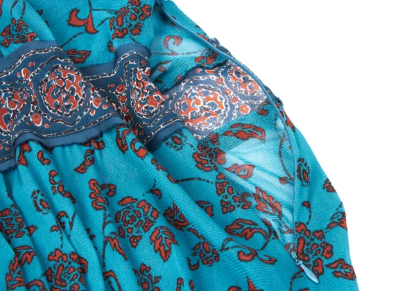 VIVIENNETAM Floral Printed Mesh Tunic K-164606_016