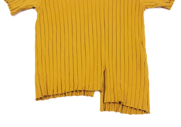 Y's Stripe Woven Hem-slit T-shirt K-164608_005