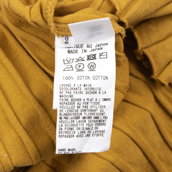 Y's Stripe Woven Hem-slit T-shirt K-164608_009