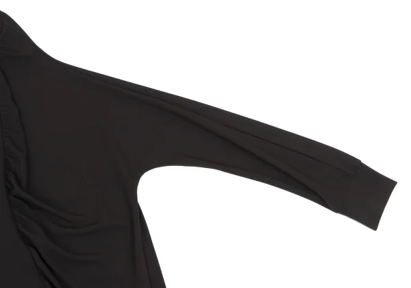 Y's Poly Blend Gather Asymmetry Blouse K-164609_005