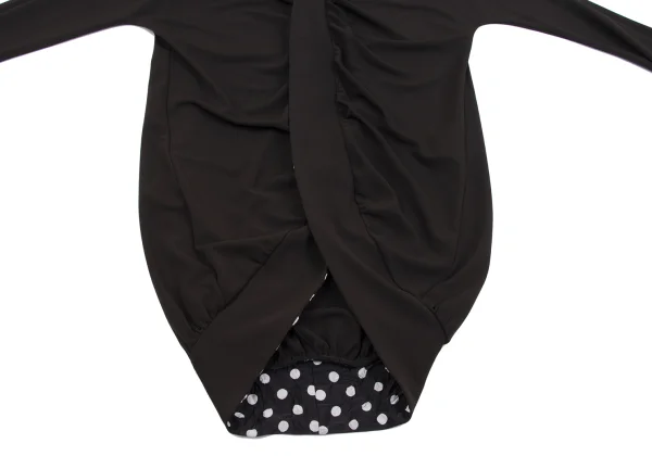 Y's Poly Blend Gather Asymmetry Blouse K-164609_007