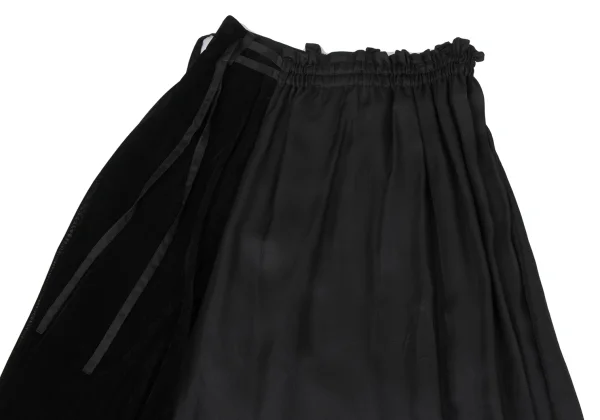 Y's Velour Asymmetry Pants K-164610_003