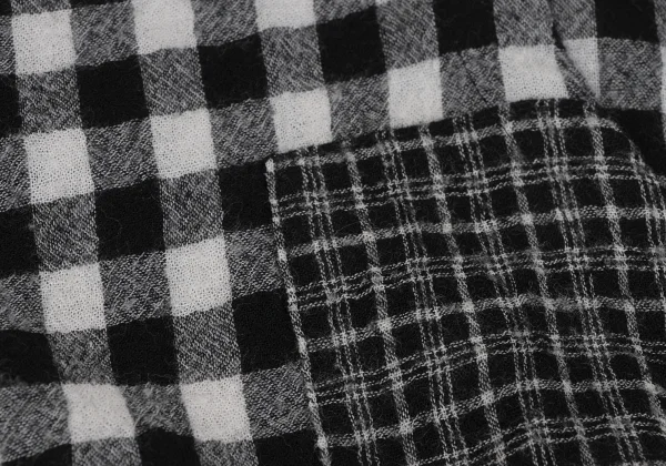 tao Wool Poly Checked Switching Dress K-164612_005