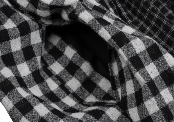 tao Wool Poly Checked Switching Dress K-164612_012