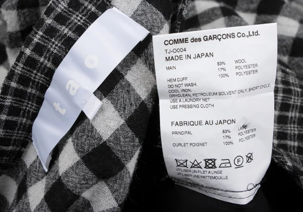 tao Wool Poly Checked Switching Dress K-164612_018