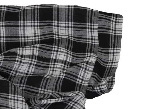 tao Wool Nylon Ribbon Design Checked Dress K-164613_006