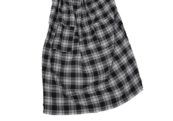 tao Wool Nylon Ribbon Design Checked Dress K-164613_011