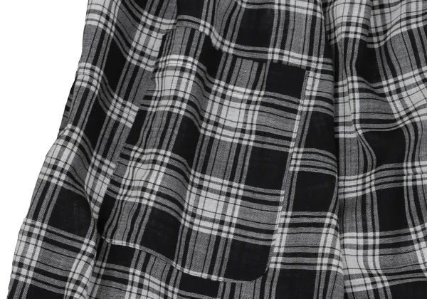 tao Wool Nylon Ribbon Design Checked Dress K-164613_012