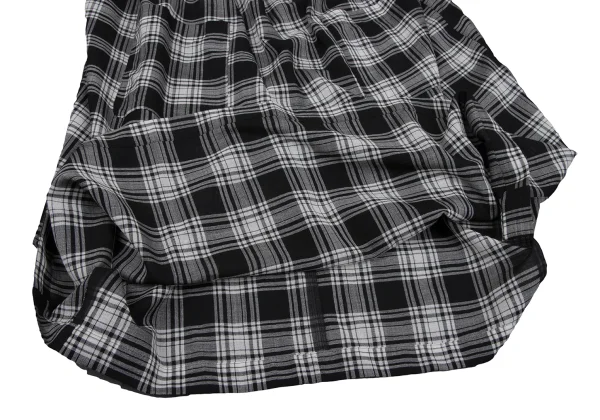 tao Wool Nylon Ribbon Design Checked Dress K-164613_013