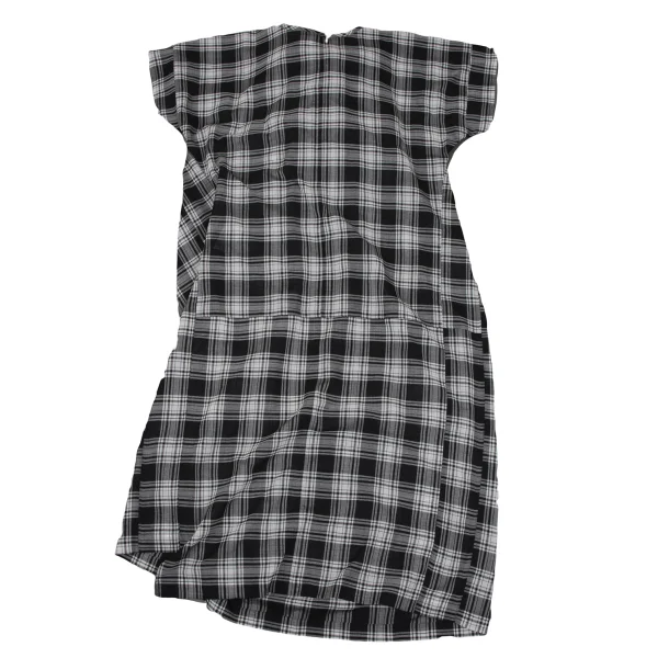tao Wool Nylon Ribbon Design Checked Dress K-164613_014