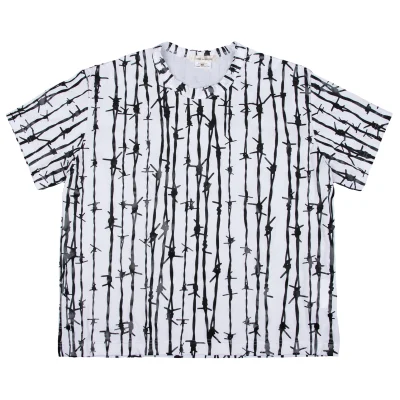 COMME des GARCONS Barbed Wire Rubber Printed T-shirt