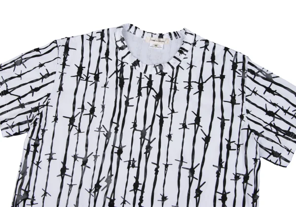 COMME des GARCONS Barbed Wire Rubber Printed T-shirt K-164615_002