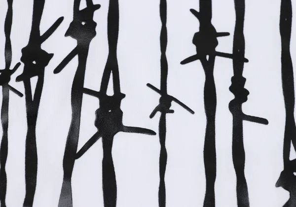 COMME des GARCONS Barbed Wire Rubber Printed T-shirt K-164615_006