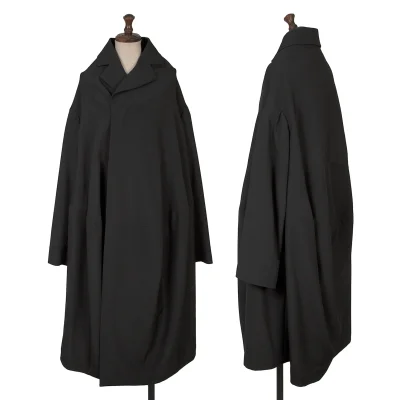 COMME des GARCONS Wool Gaba Panel Switching Coat