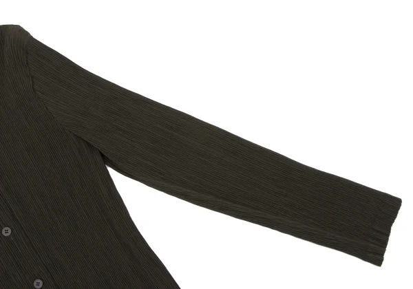ISSEY MIYAKE Crepe Pleated Long Sleeve Shirt K-164617_006