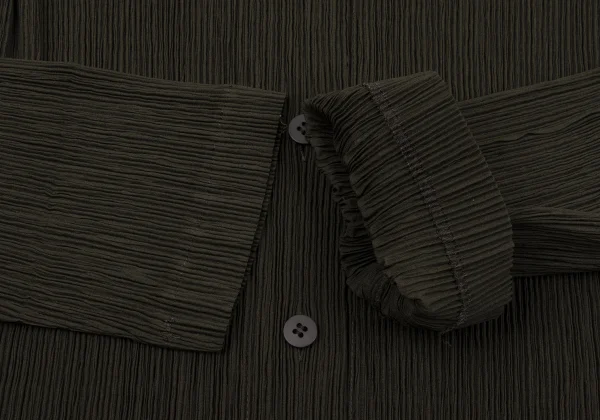 ISSEY MIYAKE Crepe Pleated Long Sleeve Shirt K-164617_007