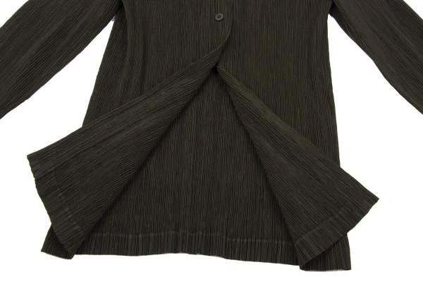 ISSEY MIYAKE Crepe Pleated Long Sleeve Shirt K-164617_009