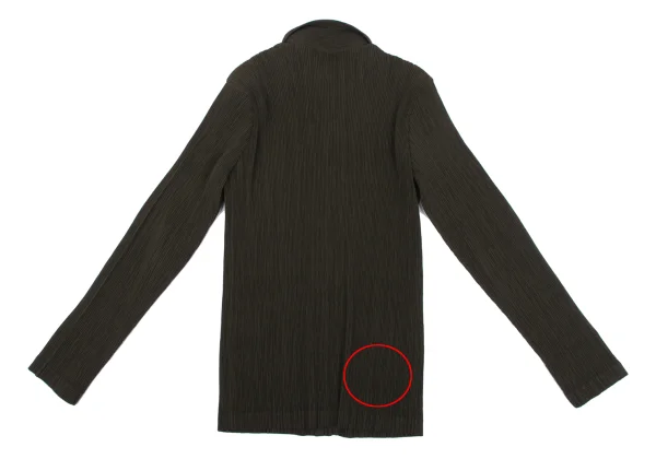 ISSEY MIYAKE Crepe Pleated Long Sleeve Shirt K-164617_010