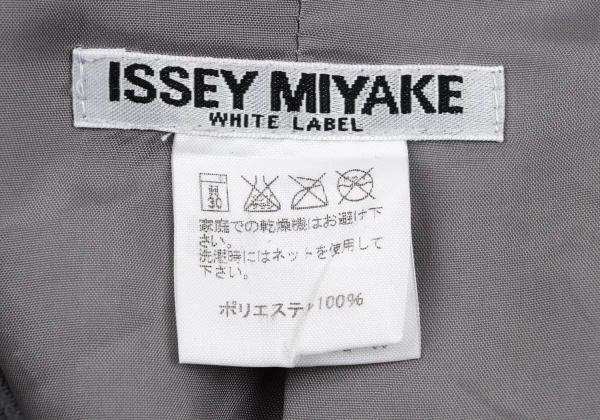 イッセイミヤケ ホワイトレーベルISSEY MIYAKE WHITE LABEL  プリーツパッチポケット4Bジャケット グレー2 K-164621_018