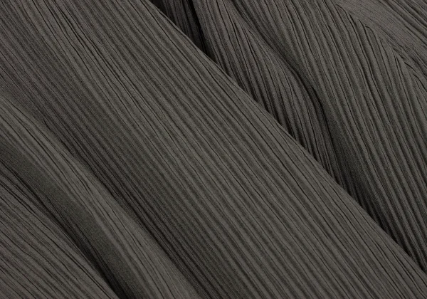 ISSEY MIYAKE WHITE LABEL Crepe Pleated Bicolor Trim Jacket K-164624_010