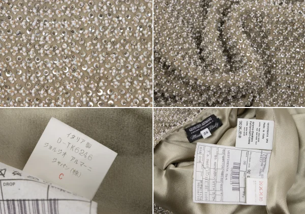 GIORGIO ARMANI Silk Beaded Camisole Dress K-164627_019