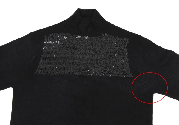 JUNYA WATANABE COMME des  GARCONS Front Sequin Embellished Knit Sweater K-164630_003