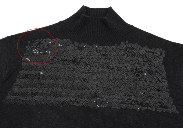 JUNYA WATANABE COMME des  GARCONS Front Sequin Embellished Knit Sweater K-164630_005