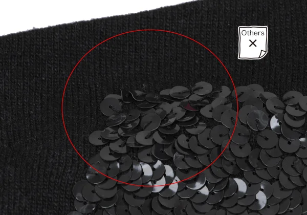 JUNYA WATANABE COMME des  GARCONS Front Sequin Embellished Knit Sweater K-164630_006