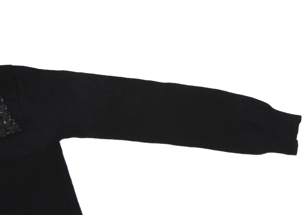 JUNYA WATANABE COMME des  GARCONS Front Sequin Embellished Knit Sweater K-164630_008